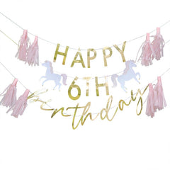 Princess Party Customisable Happy Birthday Bunting