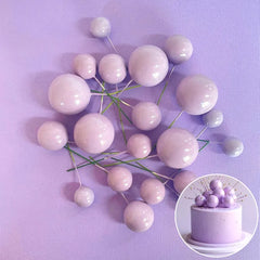 Lilac Cake Ball Toppers 20pk