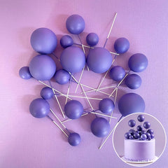 Dark Purple Cake Ball Toppers 20pk
