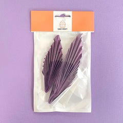 Purple Deco Paper Fan Cake Toppers 2pk