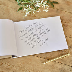 Wooden Happily Ever After Wedding Guest Book