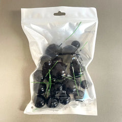 Shiny Black Cake Ball Toppers 20pk