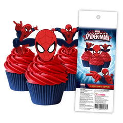 Spider-Man Edible Wafer Cupcake Toppers 16pk