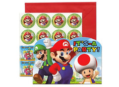 Super Mario Brothers Invitations 8pk