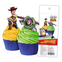 Toy Story Edible Wafer Cupcake Toppers 16pk