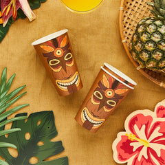 Tropical Tiki Paper Cups 8pk