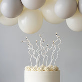 White Swirly Cake Candles 16pk
