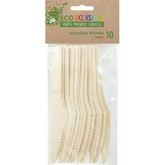 Wooden Knives 10pk
