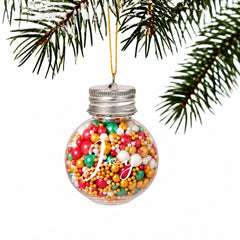 Yuletide Mix Sprinkle Orb Decorations