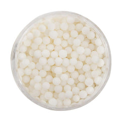 White Cachous Pearl Bead Sprinkles - The Party Room
