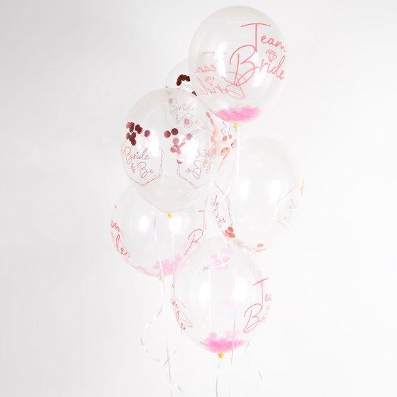 Bridal Shower Confetti Balloons 6pk - The Party Room