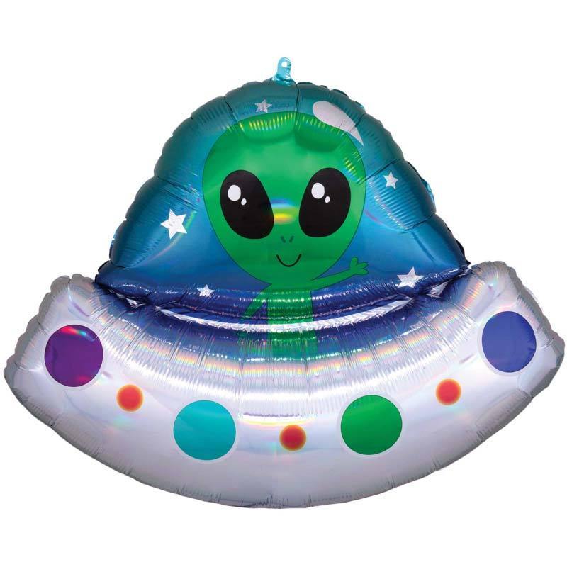 Large Alien Space Ship Foil Balloon - The Party Room