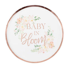 Baby in Bloom Floral Plates - The Party Room