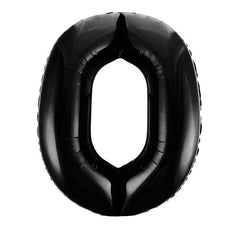 Black Giant Foil Number Balloon - 0 - The Party Room