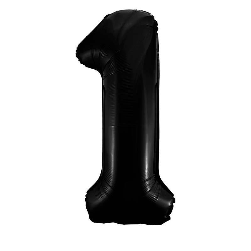 Black Giant Foil Number Balloon - 1 - The Party Room