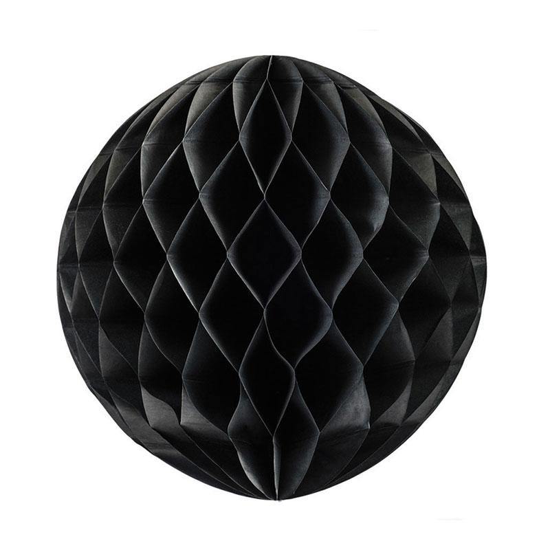 Black Honeycomb Balls 25cm - The Party Room