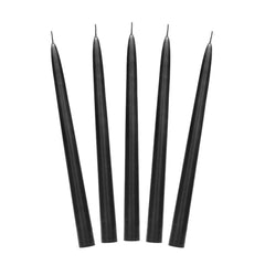 Black Taper Dinner Candles 10pk - The Party Room