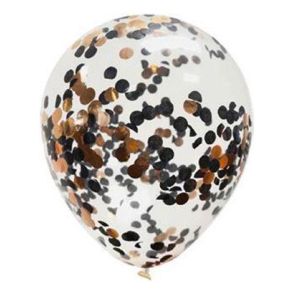 Confetti Balloons - Rose (3 Pack) - The Party Room