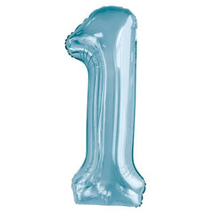 Blue Giant Foil Number Balloon - 1 - The Party Room