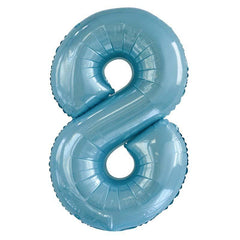 Blue Giant Foil Number Balloon - 8 - The Party Room