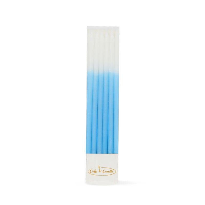 Tall Blue Ombre Candles - The Party Room