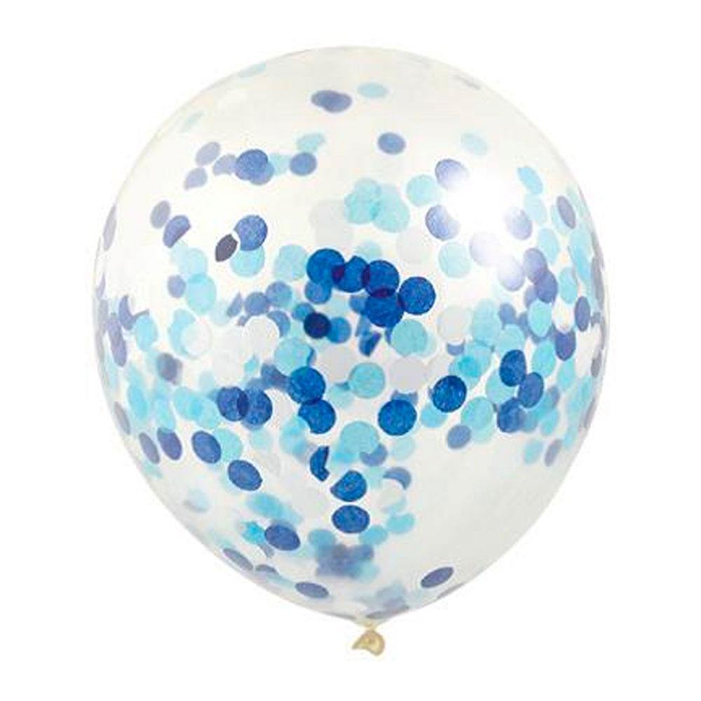 Confetti Balloons - Blue - The Party Room