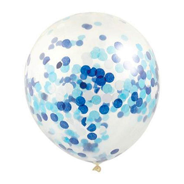Confetti Balloons Blue (3 Pack) Auckland The Party Room NZ