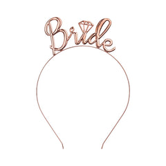 Rose Gold Bride Headband - The Party Room