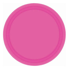 Bright Pink Plates (20 Pack) - The Party Room