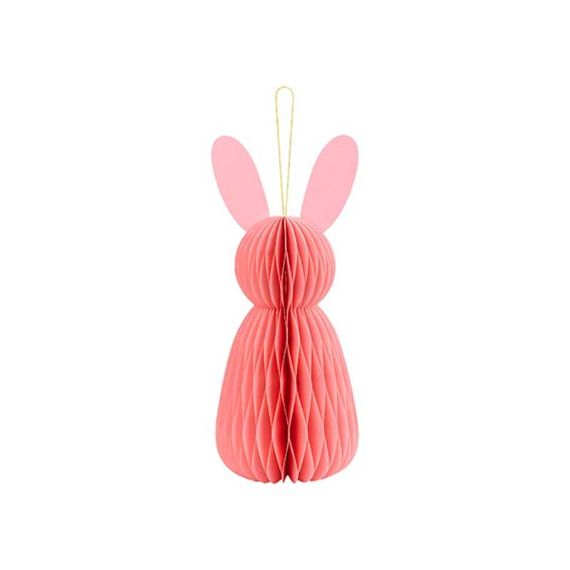 Pink Bunny Honeycomb Decoration - The Party Room