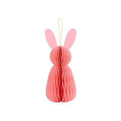 Pink Bunny Honeycomb Decoration - The Party Room