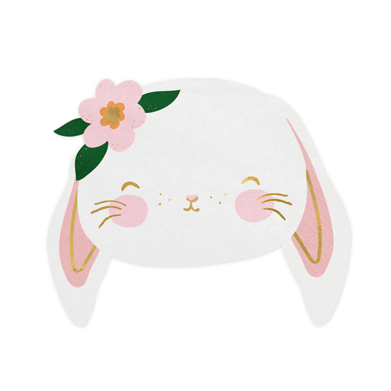 Rabbit Napkins 20pk - The Party Room