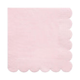 Candy Pink Scalloped Napkins 20pk - The Party Room