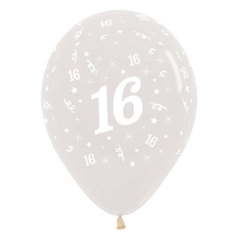 Clear 16th Birthday Balloons - The Party Room