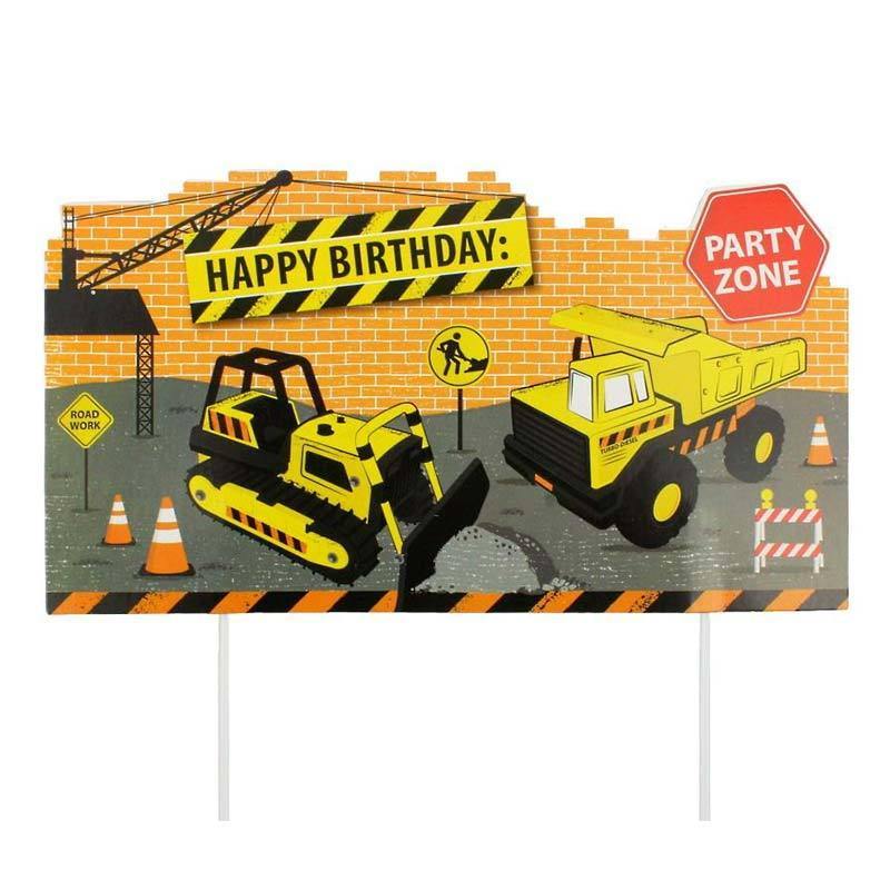 Construction Party Cake Topper - The Party Room