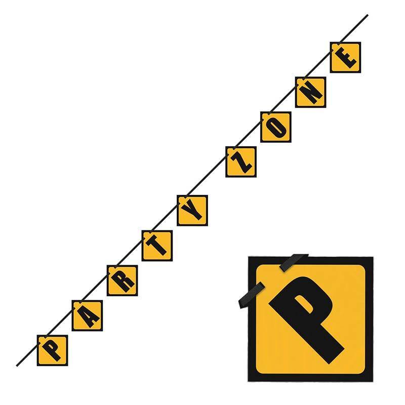 Construction Zone Banner - The Party Room