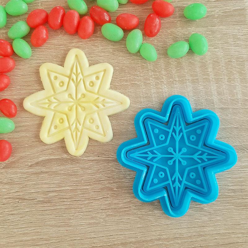 Decorative Star Cookie Cutter & Fondant Stamp - The Party Room