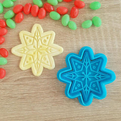 Decorative Star Cookie Cutter & Fondant Stamp - The Party Room