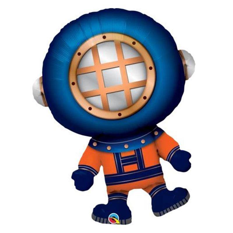 Jumbo Deep Sea Diver Foil Balloon - The Party Room