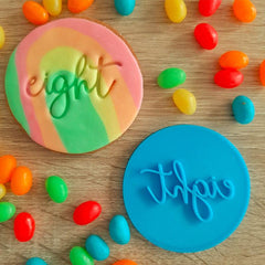 Eight Fondant Stamp - The Party Room