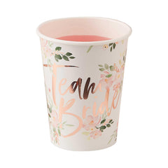 Floral Team Bride Cups 8pk - The Party Room