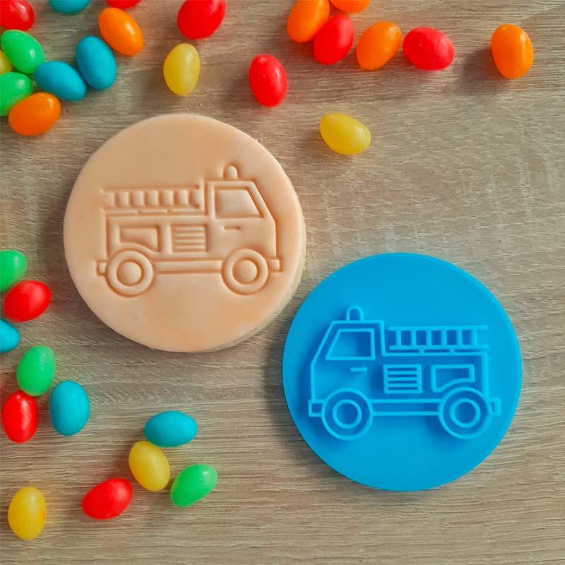 Fire Truck Fondant Stamp - The Party Room