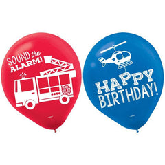 First Responders Balloons (6 Pack) - The Party Room