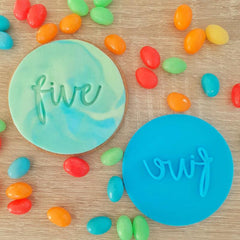 Five Fondant Stamp - The Party Room