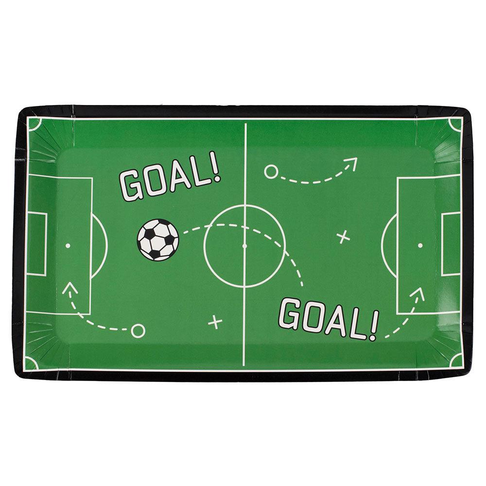 Football Pitch Paper Plates 8pk - The Party Room