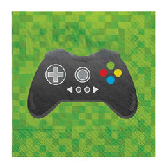 Level Up Gaming Controller Napkins 16pk - The Party Room