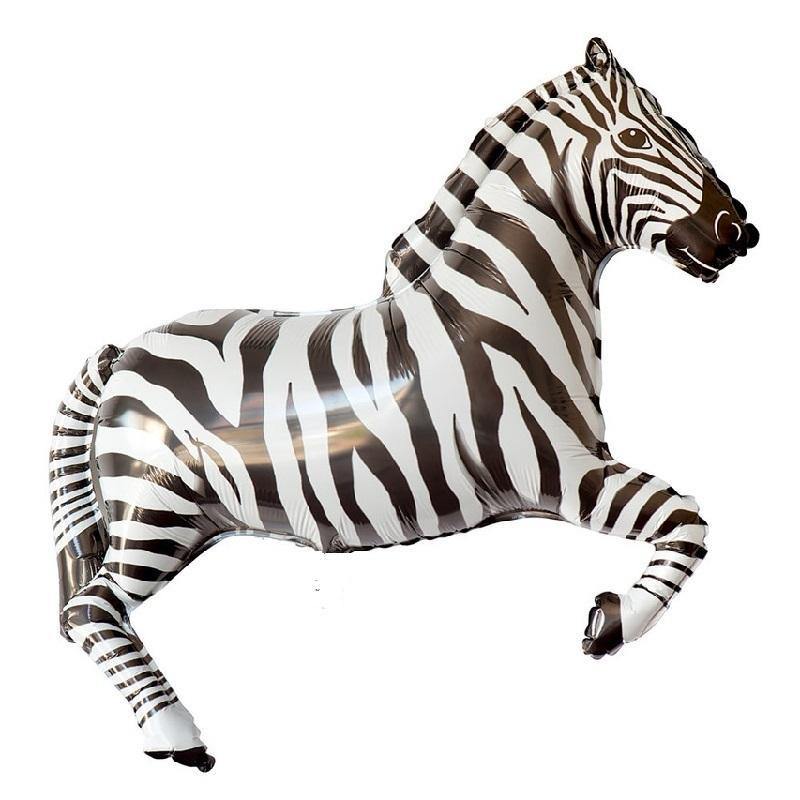 Jumbo Zebra Foil Balloon - The Party Room