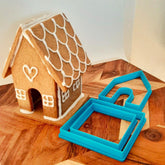 Small Gingerbread House Cookie Cutter Set - The Party Room
