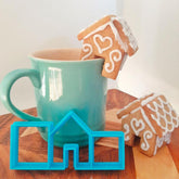 Mini (Mug Topper) Gingerbread House Cookie Cutter Set - The Party Room