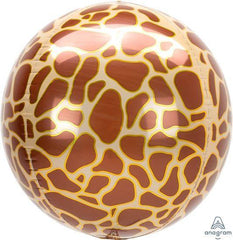 Giraffe Print Orbz Balloon - The Party Room